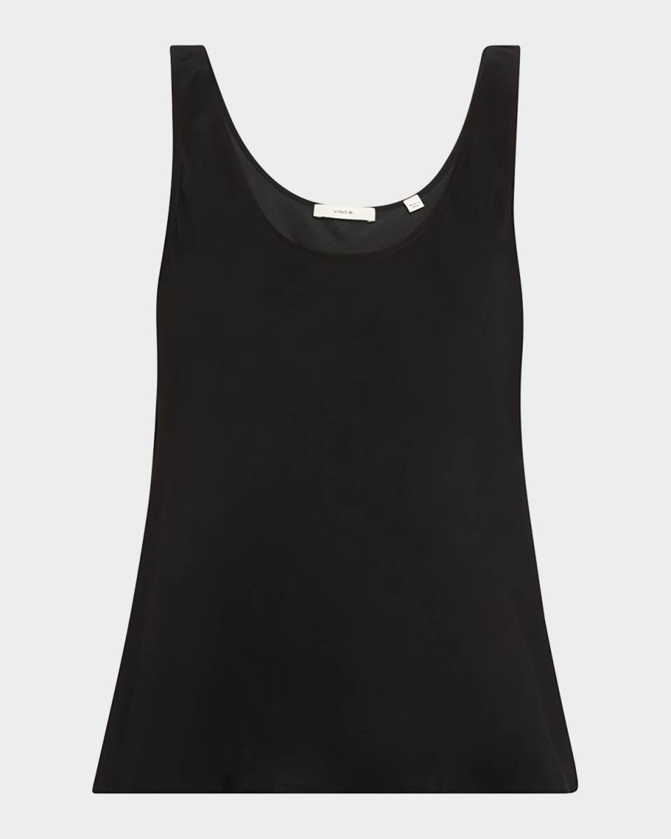 Scoop-Neck Bias Tank Top